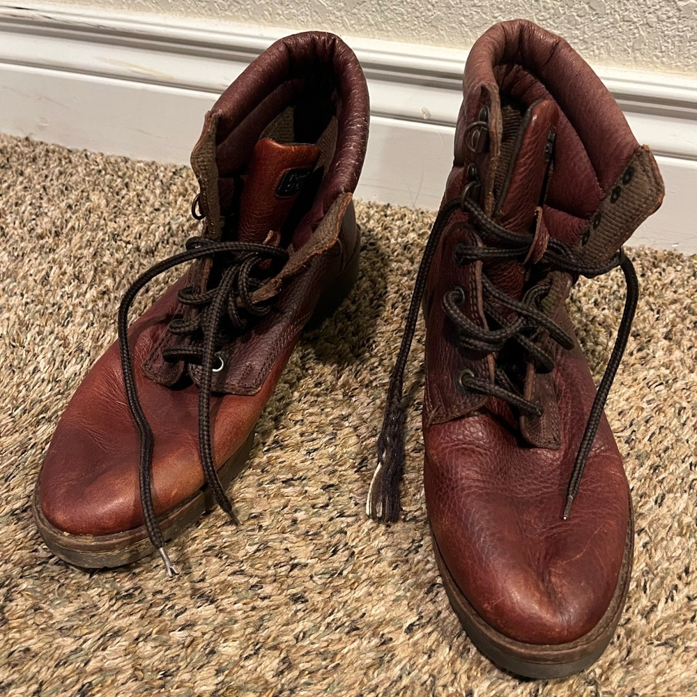 Natural Sport Brown Leather Boots